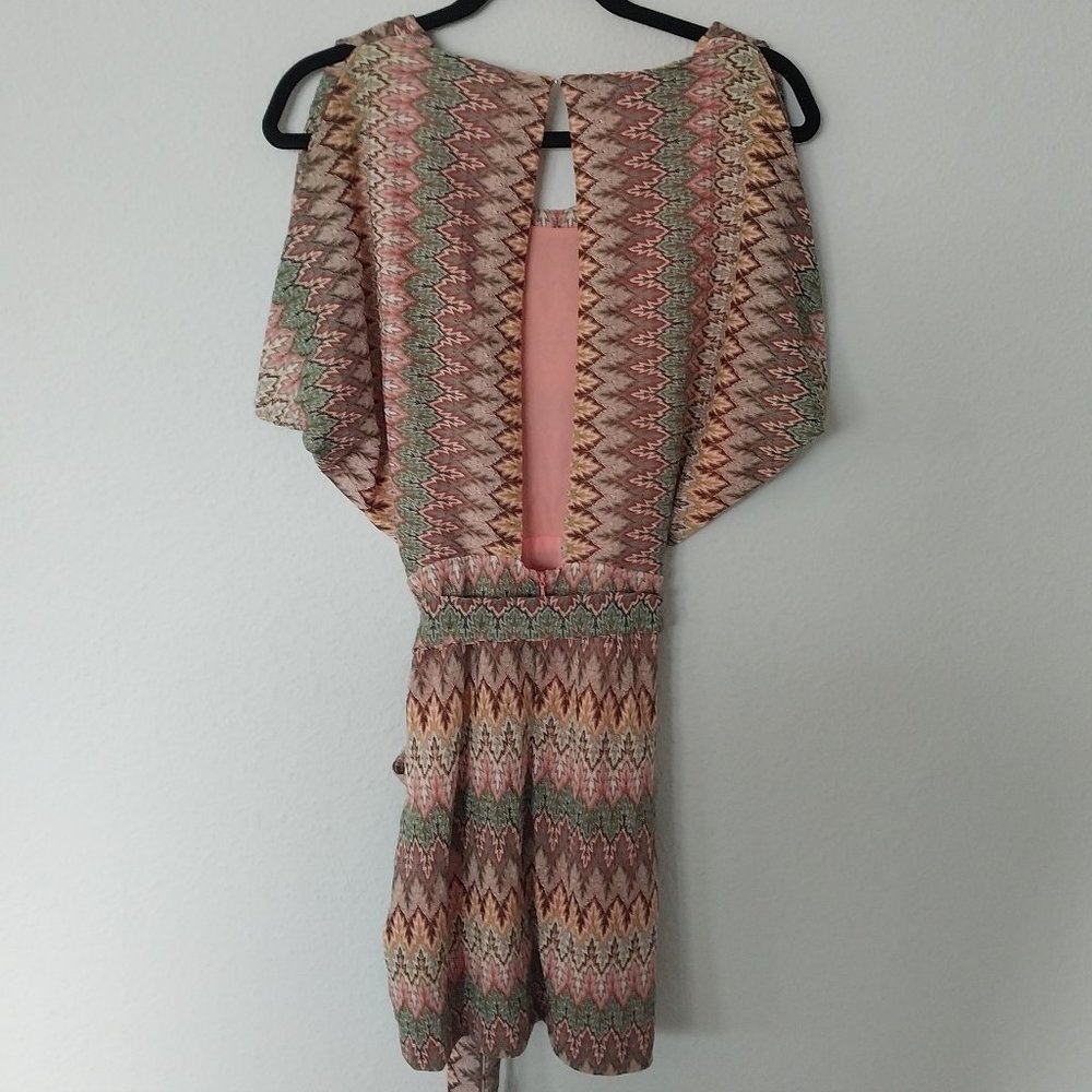 Ark & Co Multicolor Geometric Print Open Back Min… - image 2